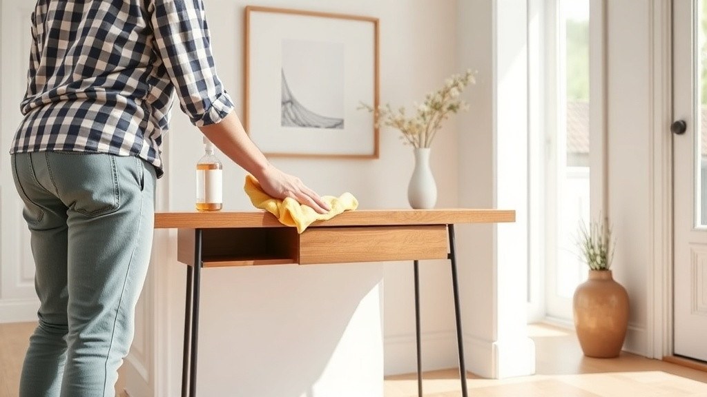 טיפים לתחזוקה וניקיון של קונסולה צרה מאוד